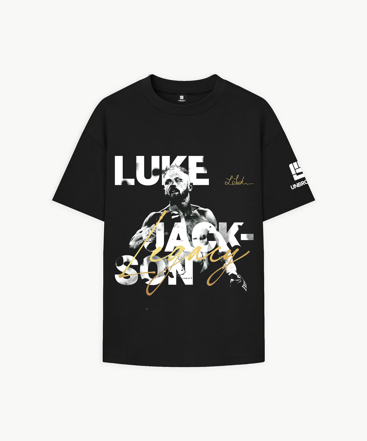 LUKE JACKSON x UNBROKEN Classic Tee in Black