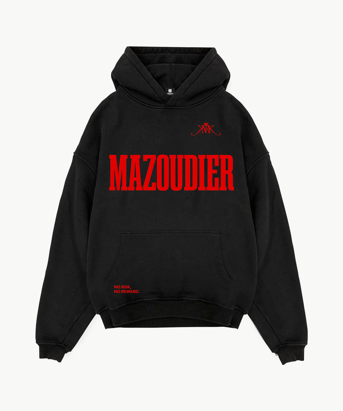 KOEN MAZOUDIER x UNBROKEN Pullover Hoodie in Black