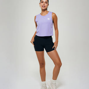 FLOW Crop Tank in Lavender